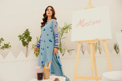 Floral embroidered motifs on sleeves with bell bottoms